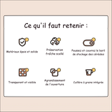 Conteneur de stockage pour nourriture pour chien et chat avec couvercle hermétique 5/10/15L