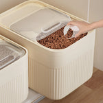Conteneur de stockage pour nourriture pour chien et chat avec couvercle hermétique 5/10/15L